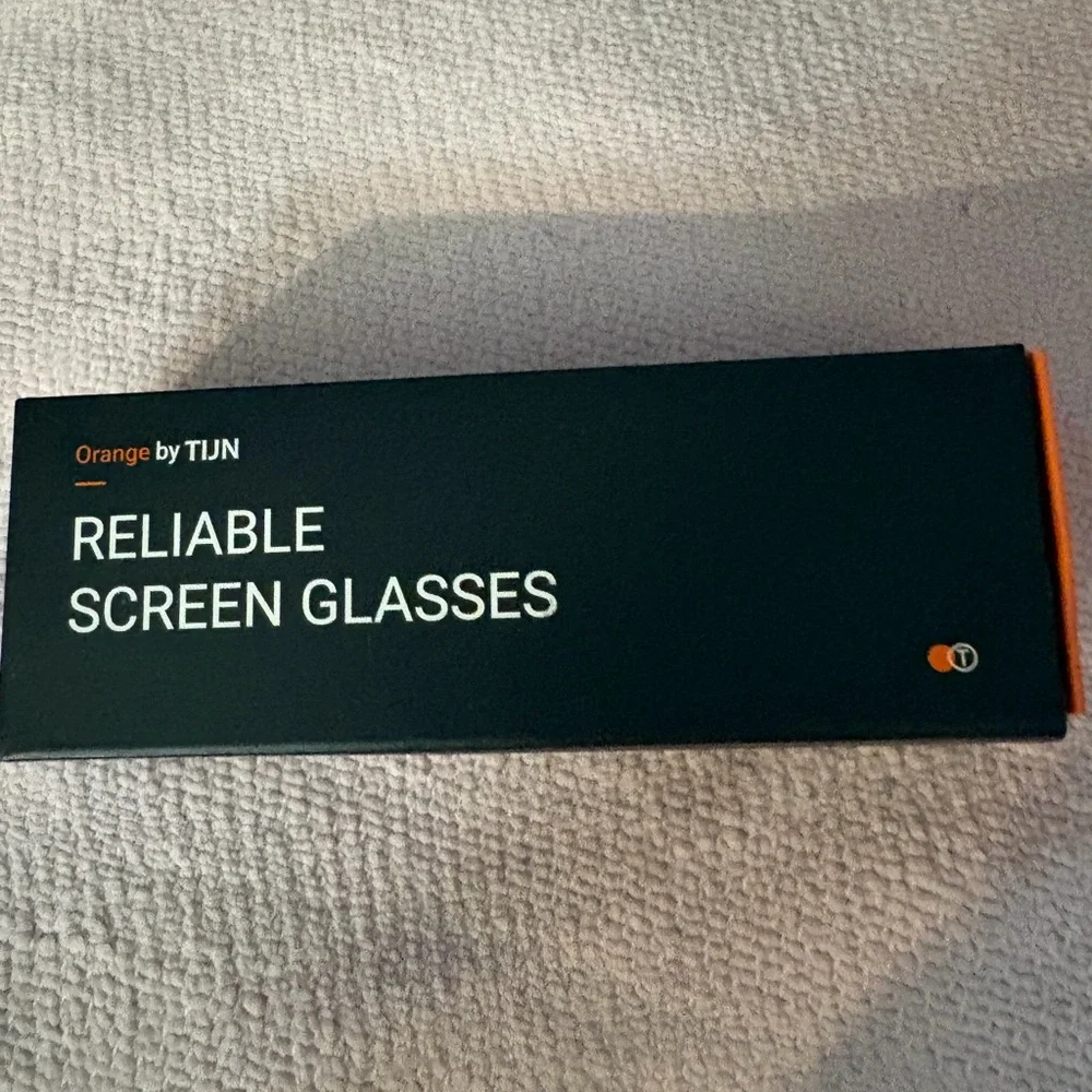 Reliable Screen Glasses by - Black with Orange Accents